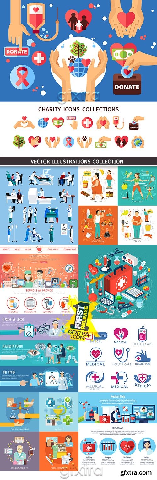 Medicine professional dignostic and equipment illustration 8