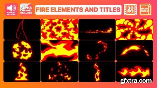 MotionArray Fire Elements And Titles 180677