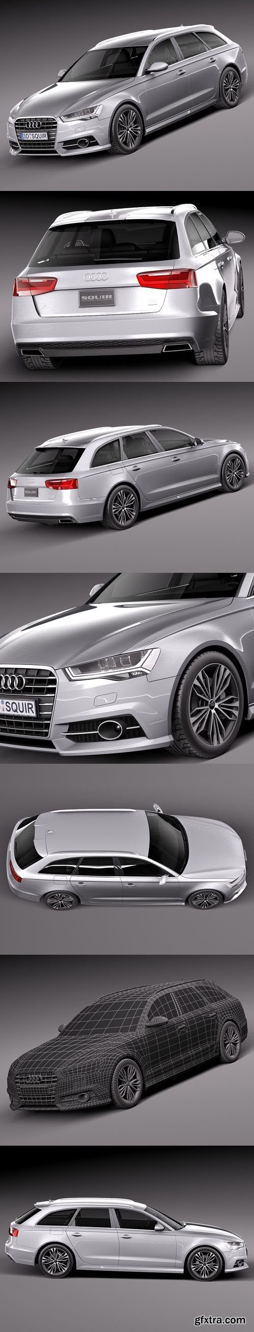 Audi A6 Avant 2015 3D Model