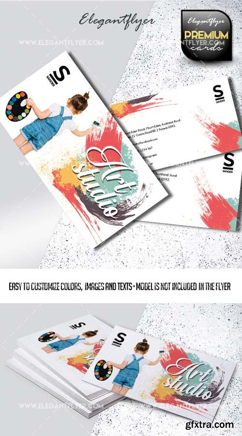 Art Studio V1 2019 PSD Business Card Template