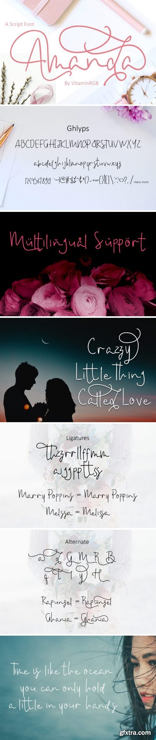 Amanda Script Font