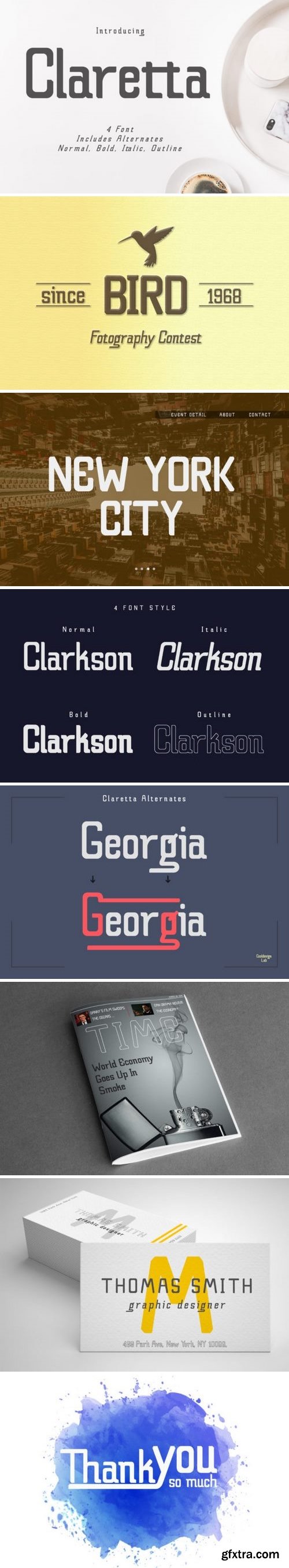 CM - Claretta (Font Family) 3377409