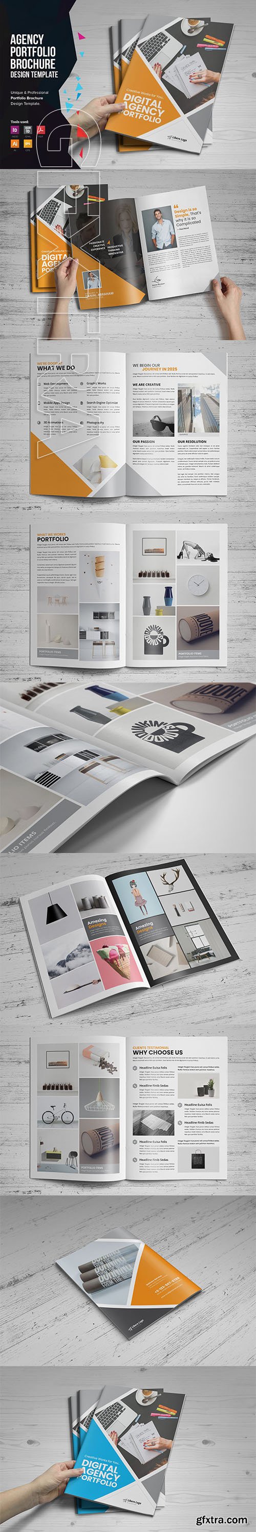 CreativeMarket - Digital Agency Portfolio Brochure v1 2148418