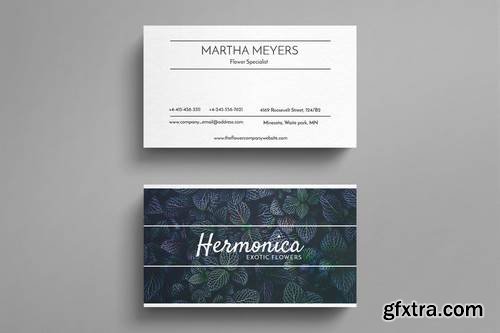 Nature business card template