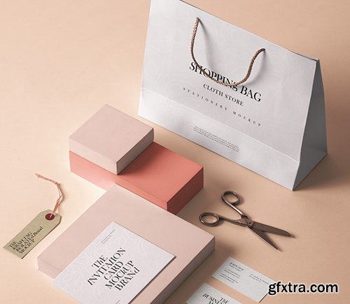 Cloth Store Stationery Mockup