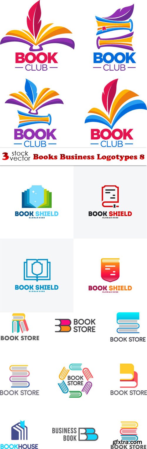 Vectors - Books Business Logotypes 8