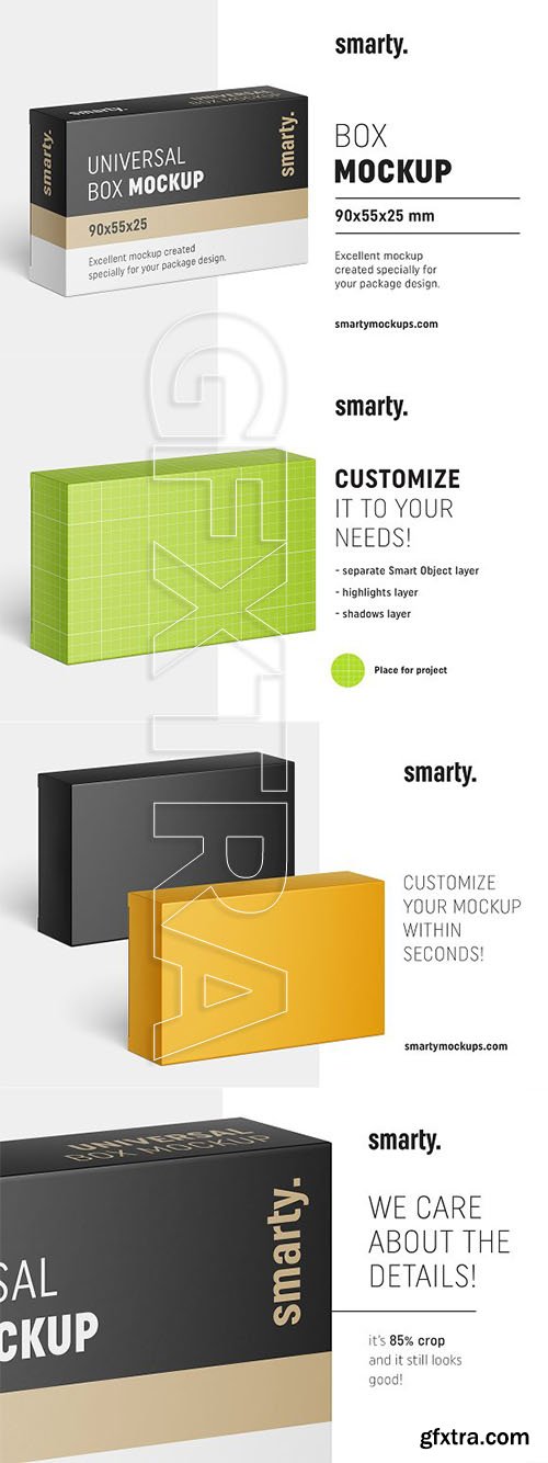 CreativeMarket - Soap box mockup 90x55x25 mm 3394997