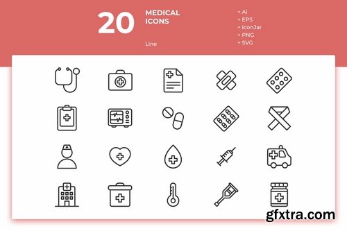 Medical Icons (Solid, Line, Lineal Color, Flat)