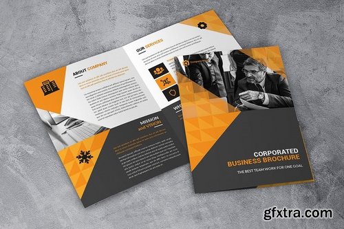 Corporate Business Bifold Brochure