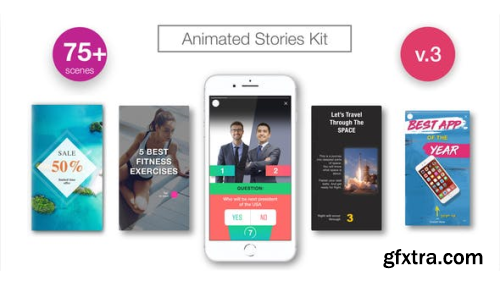 VideoHive Animated Stories Kit // Instagram, Snapchat, Facebook V3 21437547