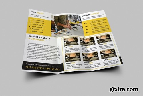 Interior Design Trifold Brochure