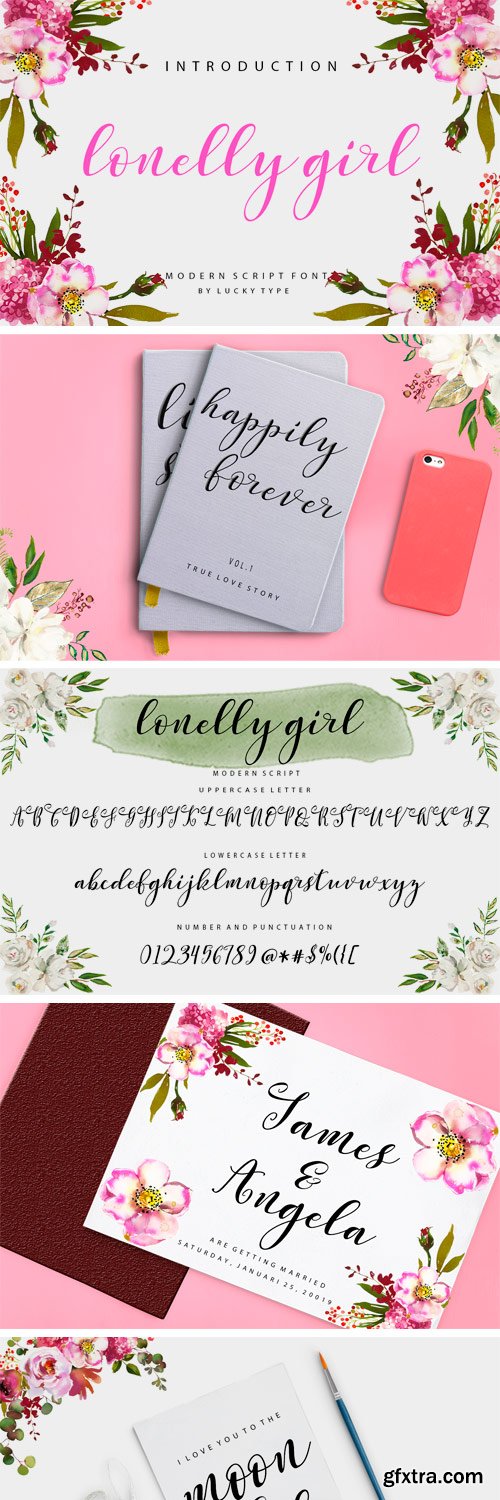 Fontbundles - Lonelly Girl 134521