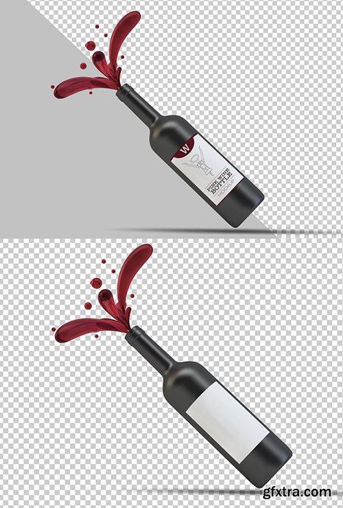 Wine Bottle Label Mockup 250706789