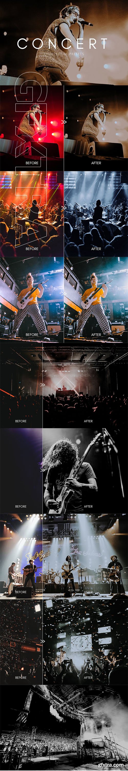 CreativeMarket - Cinematic Moody Concert LR Presets 3490627