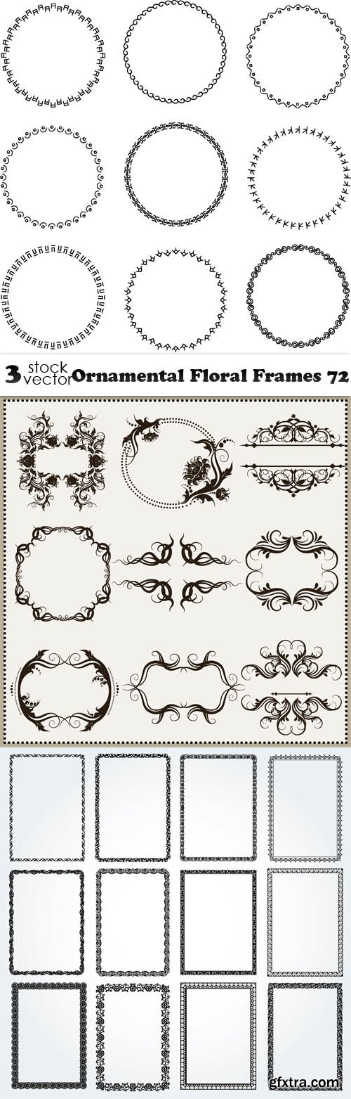 Vectors - Ornamental Floral Frames 72