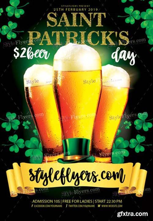 St Patrick Day V3 2019 PSD Flyer Template