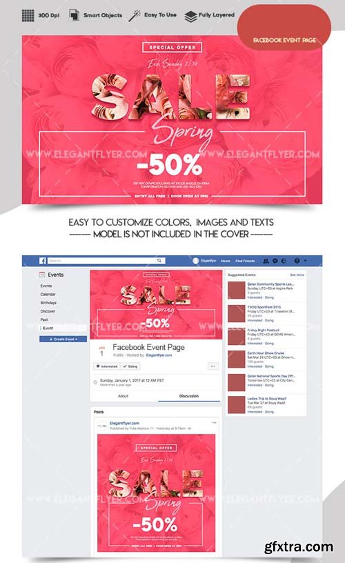 Spring Sale V1 2019 Social Media Templates