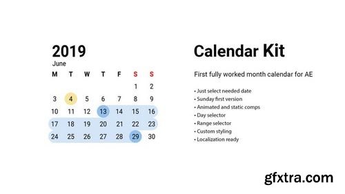 MotionArray Calendar Kit 184464