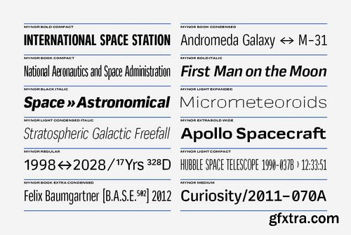 Mynor Font Family