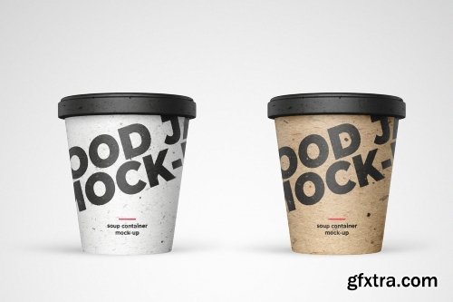 Food Take Away Container Mock-up Template