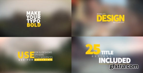 VideoHive Titles Collection 15773115