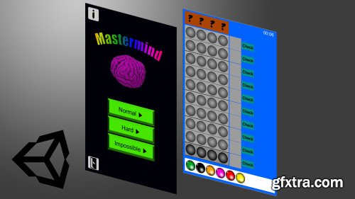 Create your own 2D Mastermind game with the use of the Unity Engine