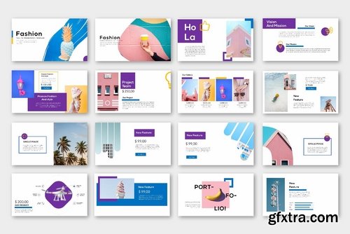 Fashion - Powerpoint Keynote and Google Slides Templates