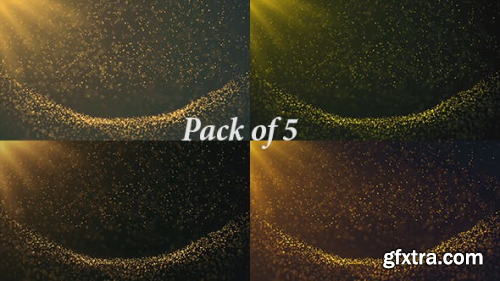 VideoHive Golden Cinematic Scenic Particles Backgrounds Pack 20178472