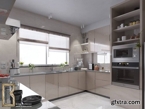 Modern Kitchen Vray Interior