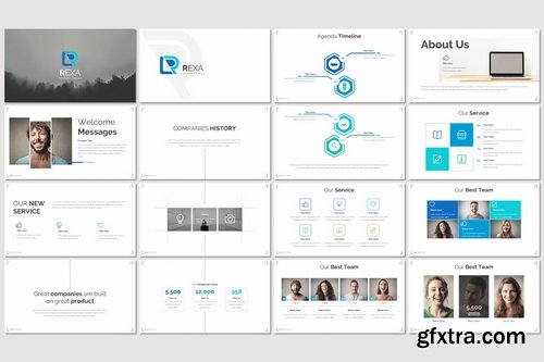 Rexa - Powerpoint Keynote and Google Slides Templates