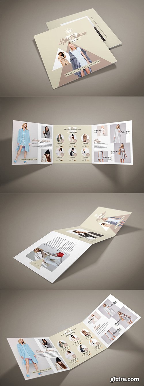 Fashion Square Trifold Brochure