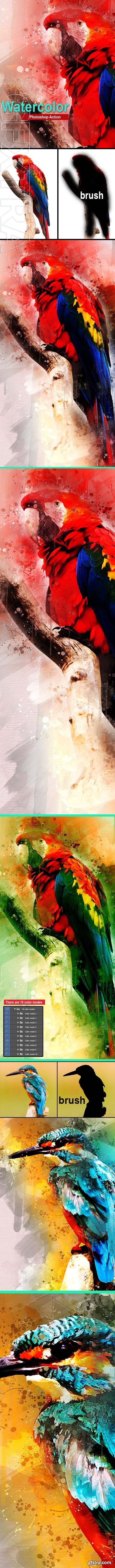 GraphicRiver - Amazing Watercolor Photoshop Action 23161516