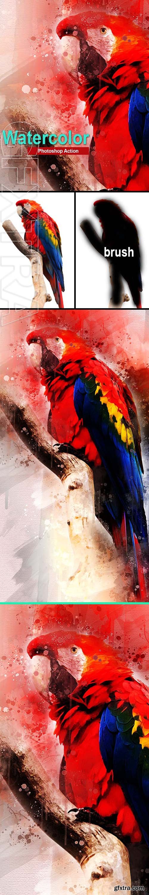 GraphicRiver - Amazing Watercolor Photoshop Action 23161516