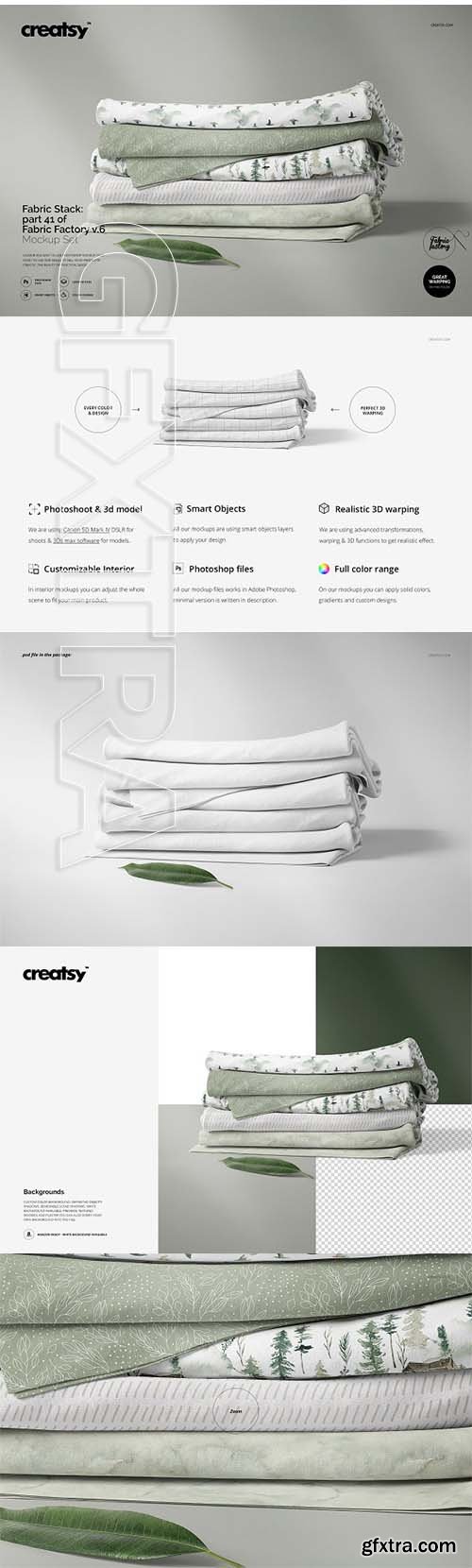 CreativeMarket - Fabric Stack Mockup 41FF v6 3328117