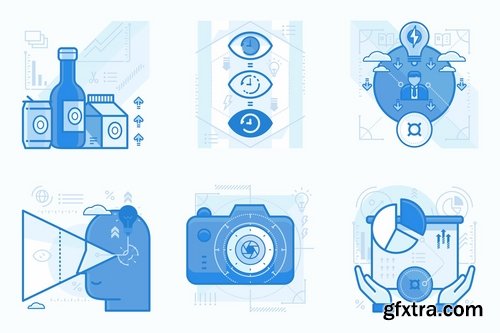 Graphic Design UI UX Illustrations