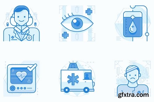 Medical and Healthcare UI UX Illustrations