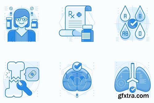 Medical and Healthcare UI UX Illustrations