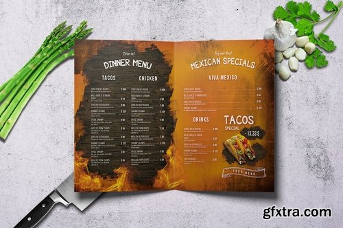 Oriental Bifold Menu Bundle