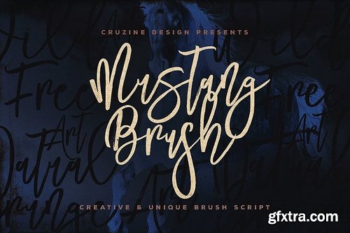 CM - Mustang Brush Font 3494858