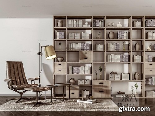 Modern Bookcase 05