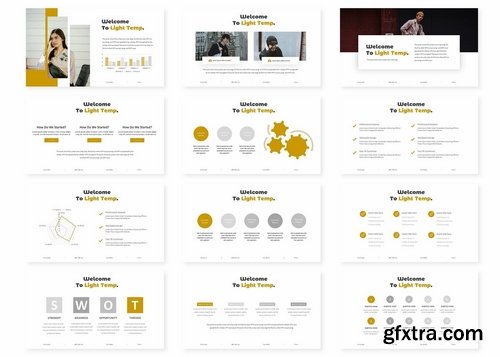 Light - Powerpoint Keynote and Google Slides Templates