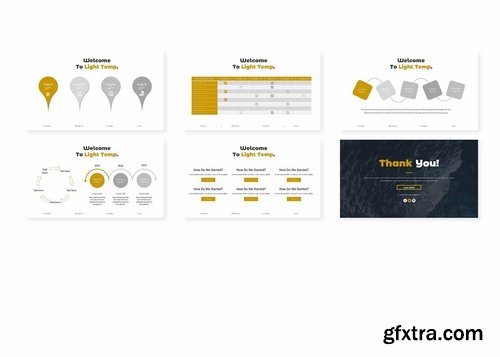 Light - Powerpoint Keynote and Google Slides Templates