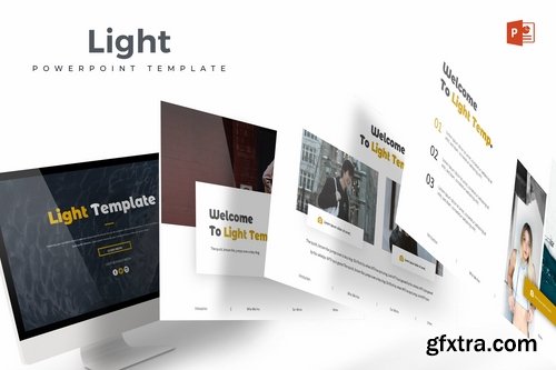 Light - Powerpoint Keynote and Google Slides Templates