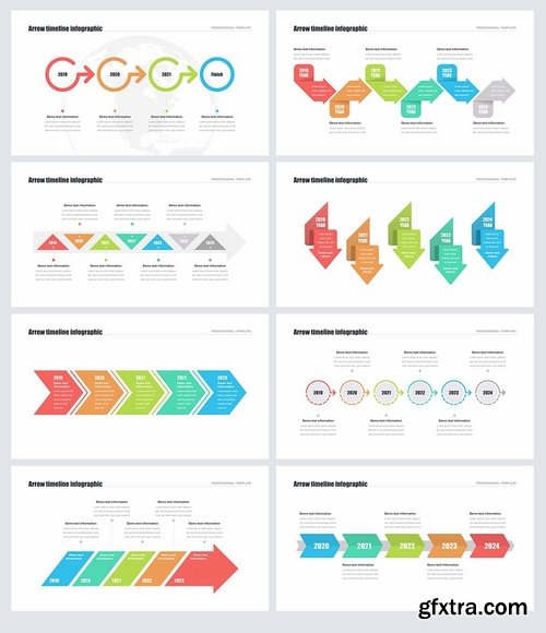 Timeline Arrows Templates for  - Powerpoint Keynote and Google Slides