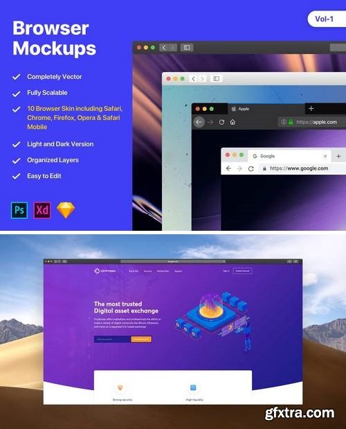 Browser Mockups Vol-1