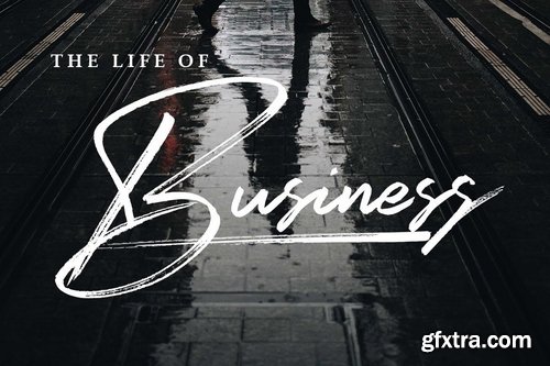 Silhouette Elegant Dry Brush Font