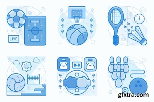 Sports and Activities UI UX Illustrations