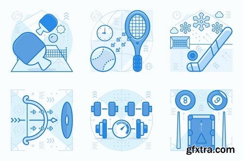 Sports and Activities UI UX Illustrations