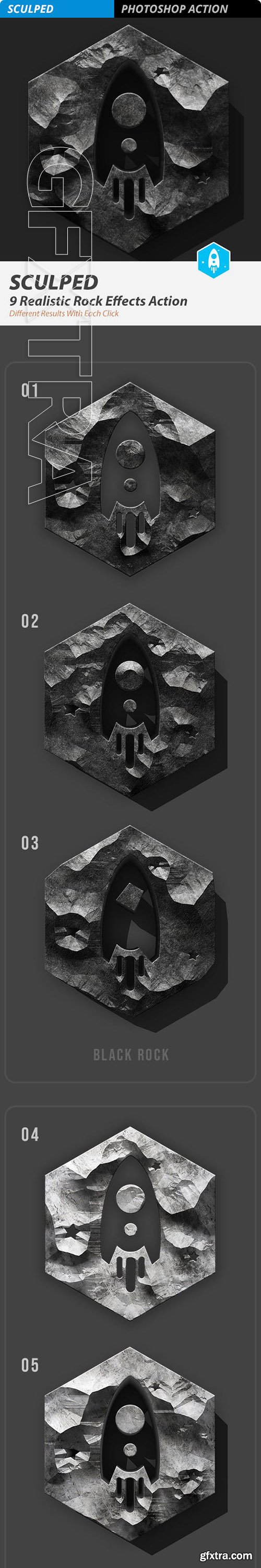 GraphicRiver - SCULPED Stone FX Action 23327661