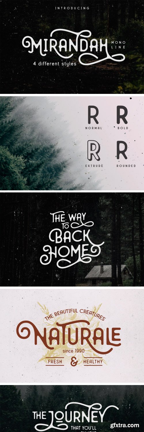 Mirandah Font Family